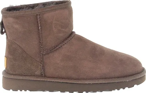 Bottines UGG Australia MINI CLASSIC II CHOCOLATE en chamois chocolat