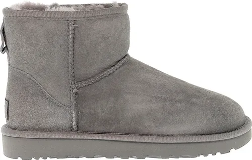 Bottines UGG Australia MINI CLASSIC II GREY en chamois gris