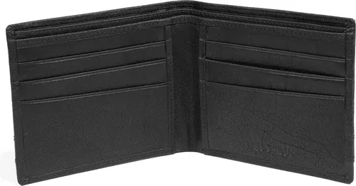 Lucleon Portefeuille Montreal luxe en cuir noir RFID