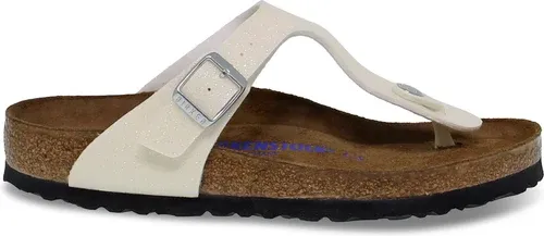 Sandales plates Birkenstock GIZEH en birkoflor perle