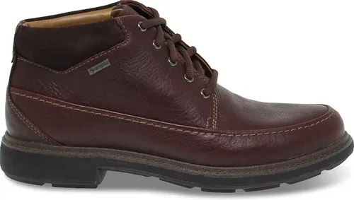 Boots Clarks GORETEX en cuir brun foncé