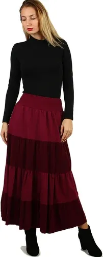 Glara Women's long corduroy skirt