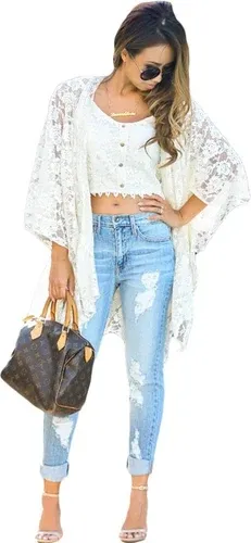 Trgomania White Lace Kimono