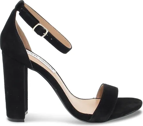 Sandales à talons Steve Madden CARRSON SUEDE BLACK en chamois noir