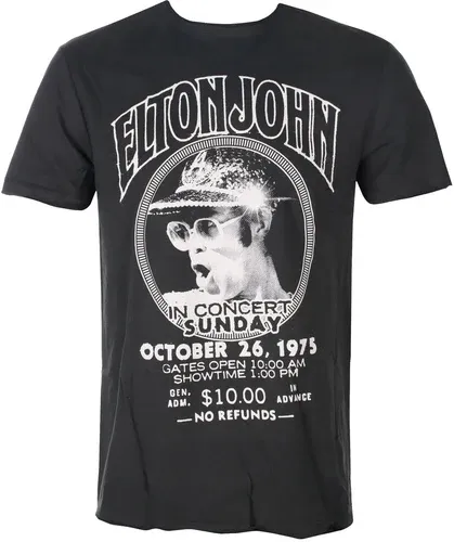 Tee-shirt métal Elton John - LIVE IN CONCERT - AMPLIFIED - ZAV210C17