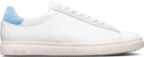 Clae Bradley White Milled Leather Blue