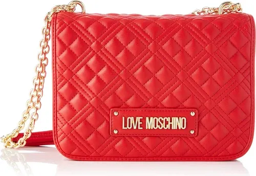 Love Moschino Ss21, Sac à bandoulière pour Femme , Rouge, Normal