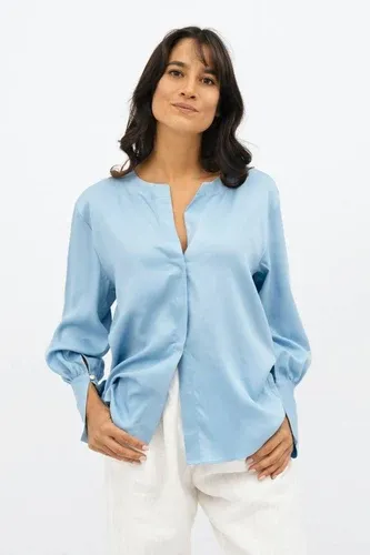 1 People Cap Ferret Xac - Long Sleeves Shirt - Blue