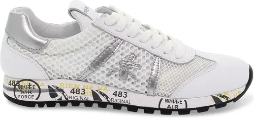 Baskets Premiata LUCY D en tissu blanc