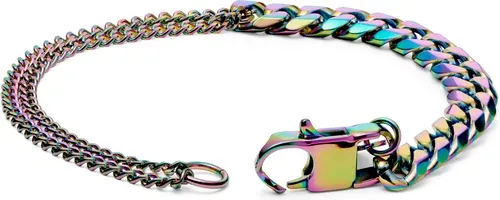 Lucleon Bracelet couleur arc-en-ciel Carlos Amager à double maille gourmette