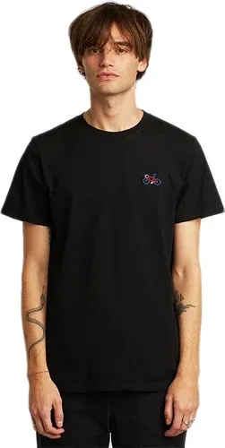 Dedicated T-shirt Stockholm Stitch Bike Black