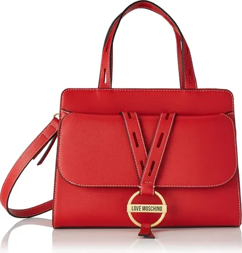 Love Moschino, Sac à bandoulière pour femme, pré-collection automne hiver 2021, rouge, Taille unique