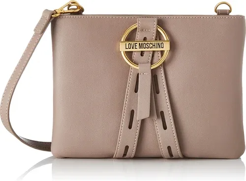 Love Moschino, Sac à bandoulière pour femme, pré-collection automne hiver 2021, gris, Taille unique