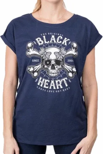 T-Shirt - DEAD PIN UP - BLACK HEART - 8504