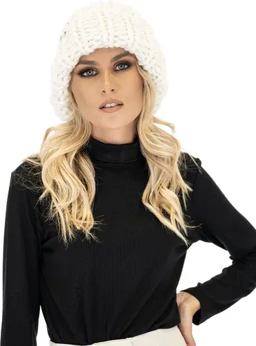 Mums Handmade Ribbed Knit Beanie - White