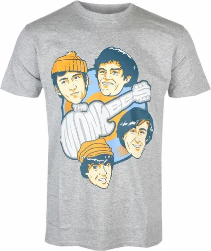 Tee-shirt métal Monkees - Vinyl Heads - ROCK OFF - MONKTS04MG