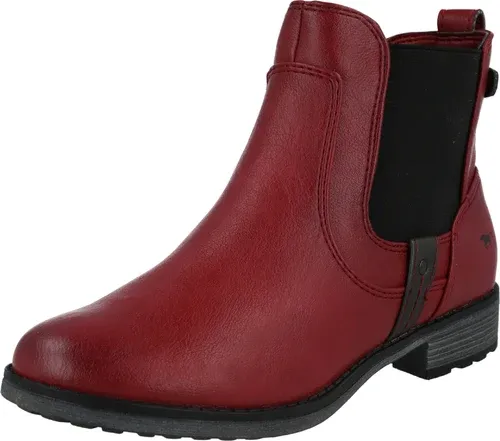 MUSTANG Chelsea Boots rouge rubis / noir