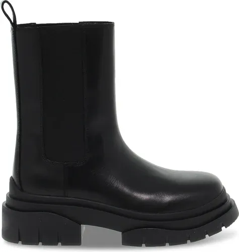 Boots Ash STORM HIGH BEATLE en cuir noir