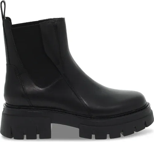 Boots Ash LINKS en cuir noir