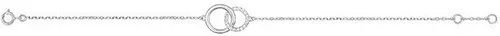 Tousmesbijoux Bracelets Bracelet Femme - Oxyde de zirconium - Or 9 Carats - L