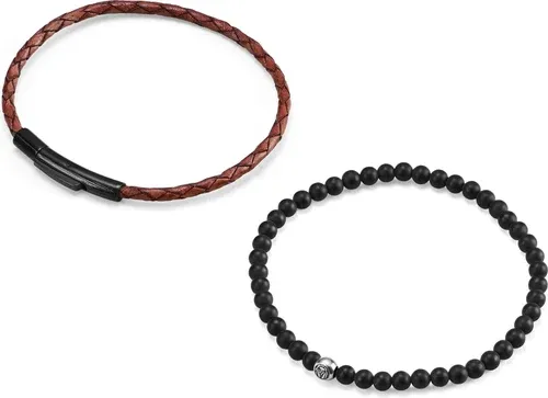 Lucleon Bracelet William 925 marron et noir