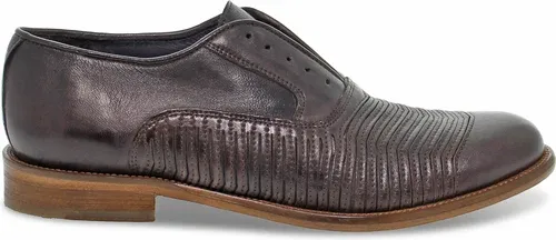 Chaussures à lacets Jp David STILE INGLESE en cuir brun foncé