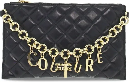 Pochette Versace Jeans Couture JEANS CHARMS COUTURE RANGE C SKETCH 11 BAGS QUILTED en nappa noir