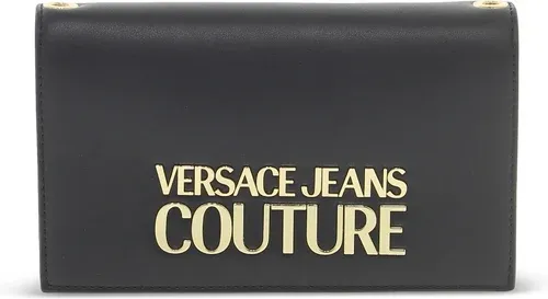 Pochette Versace Jeans Couture JEANS COUTURE RANGE L LOGO LOCK SKETCH 13 WALLET SMOOTH en faux cuir noir