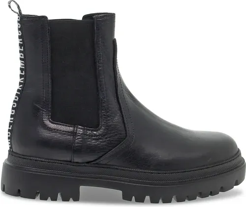 Bottines Bikkembergs BEATLES STILE INGLESE en cuir noir