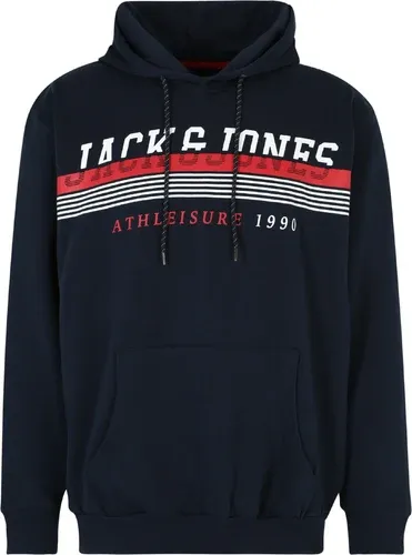 Jack & Jones Plus Sweat-shirt bleu nuit / rouge / blanc