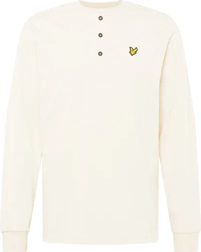 Lyle & Scott Sweat-shirt crème / jaune / noir