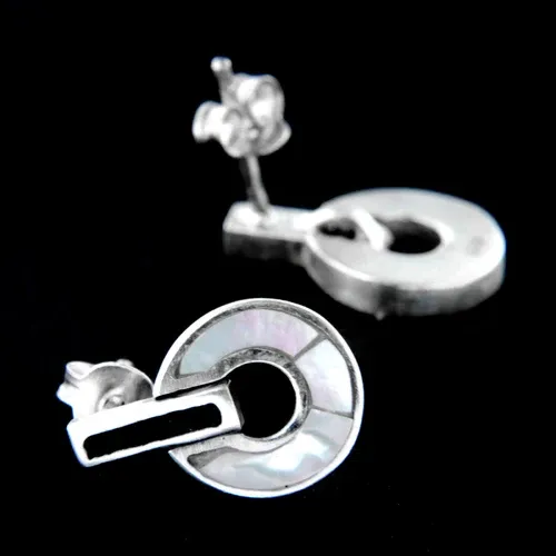 AMIATEX Boucles d'oreilles argent 14136