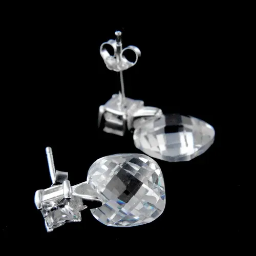 AMIATEX Boucles d'oreilles argent 14159