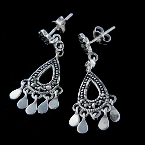 AMIATEX Boucles d'oreilles argent 14638