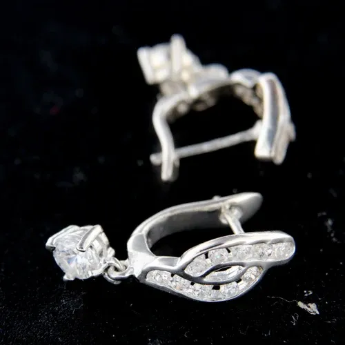 AMIATEX Boucles d'oreilles argent 14723